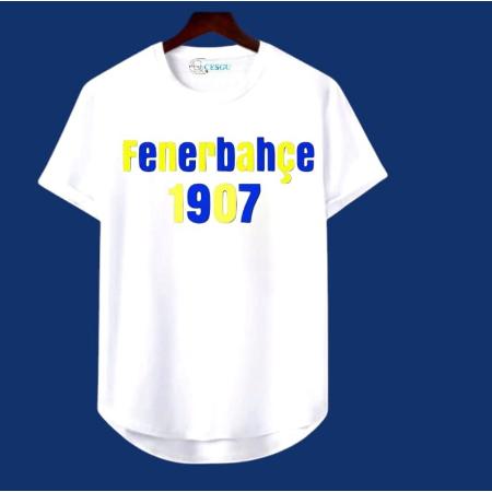Unısex-Oversize-Beyaz-SariKanarya-Baskili-T-Shirt
